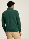 Joules Hillside Green Knitted Quarter Zip Jumper
