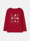 Joules Catch The Magic Red Harry Potter™ Long Sleeve Top