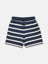 Joules Barton Navy Striped Jersey Shorts