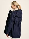 Joules Padstow Navy Blue Waterproof Raincoat With Hood