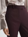 Reiss Berry Jade Slim Slim Fit Wool Blend Mid Rise Suit Trousers