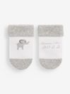 JoJo Maman Bébé White 2-Pack Born in 2022 Baby Socks