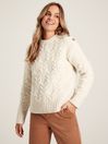 Joules Pippa Cream Cable Knit Jumper