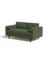 .COM Matt Velvet Grass Green Scott 2 Seater Sofa