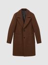 Atelier Casentino Wool Blend Single Breasted Coat