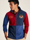 Joules Harlequin Blue Rugby Shirt With Badges