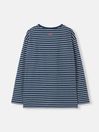 Joules Ava Navy Blue Long Sleeve Artwork T-Shirt