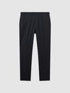 Reiss Navy Deal Modern Fit Jacquard Trousers