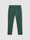Reiss Midnight Green Ali Senior Garment Dye Jersey Joggers