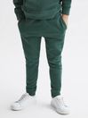 Reiss Midnight Green Ali Senior Garment Dye Jersey Joggers