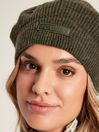 Joules Joelle Green Knitted Beret Hat