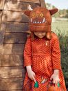 JoJo Maman Bébé Orange Kids' The Gruffalo Appliqué Button Front Dress