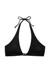 Victoria's Secret Nero Black Halter Swim Chain Bikini Top