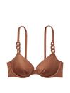 Victoria's Secret Caramel Brown Push Up Swim Chain Bikini Top