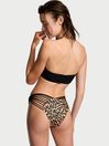 Victoria's Secret Leopard Brown Brazilian Archive Macrame Swim Bikini Bottom