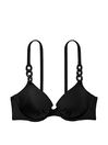 Victoria's Secret Nero Black Push Up Swim Chain Bikini Top