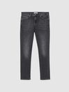 Reiss Grey Woodland Slim Fit Dark Wash Jeans