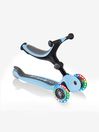 Blue Globber Go Up Foldable Lights Scooter