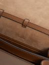 Reiss Brown Lexington Suede Leather Shoulder Bag