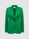 Reiss Green Sofie Tailored Single Breasted Blazer