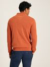 Joules Hillside Orange Knitted Quarter Zip Jumper