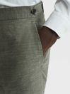 Reiss Sage Riva Wool-Linen Blend Trousers