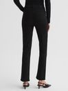 Reiss Black Shadow Cindy Paige High Rise Cropped Jeans