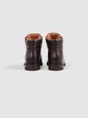 Reiss Dark Brown Ashdown Leather Hiking Boots