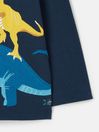 Joules Jack Navy Blue Long Sleeve Artwork T-Shirt