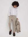 Reiss Stone Fine Junior Wool Side Adjusters Trousers