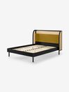 .COM Black Stain Oak and Rattan Ankhara Bed