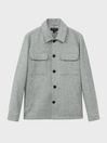 Atelier Italian Wool Blend Button-Through Jacket