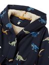 Joules Starlight Navy Blue Fleece Lined Dressing Gown