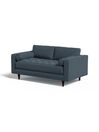 .COM Matt Velvet Airforce Blue Scott 2 Seater Sofa