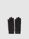Reiss Black Asha Castore Touchscreen Gloves
