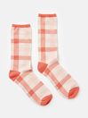 Joules Excellent Everyday Red Ankle Socks