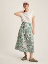 Joules Elle Pink & Green Co-Ord Midi Skirt