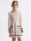 Reiss Pink Paige Junior Knitted Flared Dress
