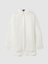 Atelier Juliet Linen Silk Contrast Button Through Shirt