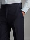 Reiss Navy Hope Modern Fit Wool Blend Trousers