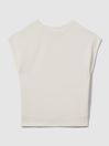 Reiss Ivory Joanna Modal Blend Co-Ord Sweatshirt