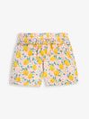JoJo Maman Bébé Pink 2-Pack Lemon Floral Print & Yellow Pretty Shorts