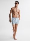 Reiss Soft Blue/White Surf Drawstring Contrast Swim Shorts