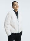 Atelier Leather-Shearling Zip-Through Jacket