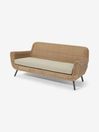 .COM Natural Jonah Garden 3 Seater Sofa Polyrattan