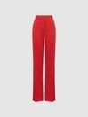 Reiss Coral Cara Wide Leg Mid Rise Trousers