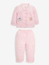JoJo Maman Bébé Pink Mouse Classic Check Pyjamas