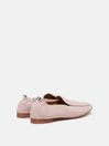 Joules Sloane Narrow Fit Pink Suede Loafers