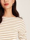 Joules Harbour Gold Sparkly Long Sleeve Breton Top