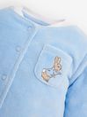 JoJo Maman Bébé Blue 3-Piece Peter Rabbit Sleepsuit, Jacket & Hat Set